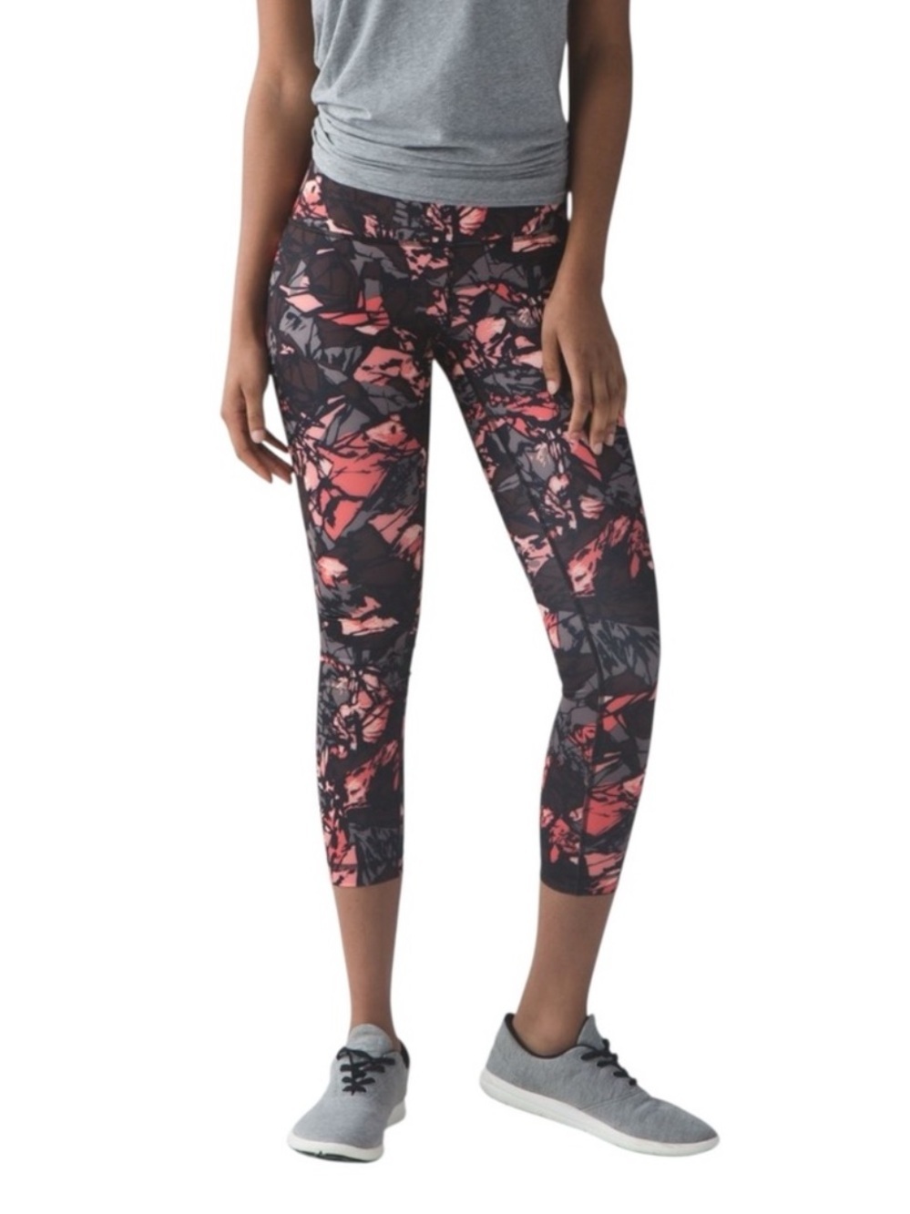 Lululemon High Times Pant 7/8 Full-On Luxtreme Paint Storm Espresso Multi Size 4